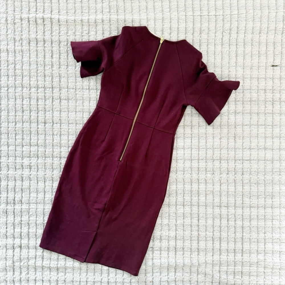 Rachel Parcell Rich Burgundy Midi Dress - Picture 3 of 4